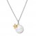 "Believe" Necklace Sterling Silver/14K Yellow Gold 16" Adj