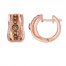 Le Vian Diamond Hoop Earrings 5/8 ct tw 14K Strawberry Gold