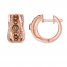 Le Vian Diamond Hoop Earrings 5/8 ct tw 14K Strawberry Gold