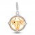True Definition Taurus Zodiac Charm Sterling Silver/10K Yellow Gold