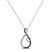 Infinity Necklace Diamond Accents Sterling Silver/10K Gold