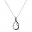 Infinity Necklace Diamond Accents Sterling Silver/10K Gold