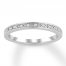 Diamond Wedding Band 1/20 ct tw 10K White Gold