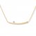 Curved Bar Necklace Diamond Accent 14K Yellow Gold
