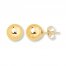 Ball Stud Earrings 8mm 14K Yellow Gold