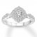 Diamond Engagement Ring 5/8 ct tw Round-cut 14K White Gold