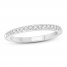 Diamond Wedding Band 1/4 ct tw Round-cut 14K White Gold