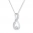 Diamond Mom Necklace 1/10 carat tw 10K White Gold