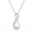 Diamond Mom Necklace 1/10 carat tw 10K White Gold