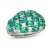 Le Vian Couture Emerald Ring 3/8 ct tw Diamonds Platinum