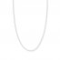 16" Figaro Chain Necklace 14K White Gold Appx. 1.28mm