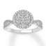 Diamond Engagement Ring 1/2 Carat tw 10K White Gold