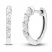 Diamond Hoop Earrings 1/4 ct tw Marquise-cut 10K White Gold