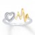 Heartbeat Ring 1/20 ct tw Diamonds Sterling Silver/10K Gold