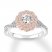 Diamond Engagement Ring 1 ct tw Round-cut 14K Two-Tone Gold