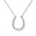 Topaz Horseshoe Necklace Sterling Silver