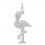 Flamingo Charm Sterling Silver