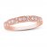 Diamond Anniversary Ring 1/3 ct tw Round-cut 10K Rose Gold