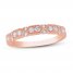 Diamond Anniversary Ring 1/3 ct tw Round-cut 10K Rose Gold