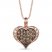 Le Vian Diamond Heart Necklace 3/8 ct tw 14K Strawberry Gold