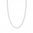 20" Figaro Link Chain 14K White Gold Appx. 2.36mm