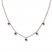 Black Diamond Necklace 3/4 ct tw 10K Rose Gold
