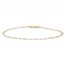 Infinity Symbol Anklet 14K Yellow Gold 9.5"