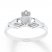 Claddagh Ring 14K White Gold