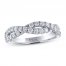 Leo Diamond Anniversary Ring 3/4 ct tw Round-cut 14K White Gold