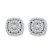 Diamond Earrings 1/4 ct tw Round-cut 10K White Gold