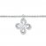 Infinity Knot Anklet 1/10 ct tw Diamonds Sterling Silver