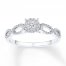 Diamond Promise Ring 1/5 carat tw 10K White Gold