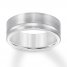 8mm Wedding Band White Tungsten Carbide