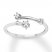 Aries Zodiac Ring 1/10 ct tw Diamonds Sterling Silver
