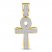 Men's Diamond Cross Pendant 1 ct tw 10K Yellow Gold