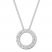 Diamond Circle Necklace 1/3 Carat tw 10K White Gold