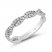 Hallmark Diamonds Wedding Band 1/4 ct tw Round 10K White Gold