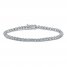 Diamond Bracelet 1/4 ct tw 10K White Gold 7"