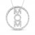 Diamond Mom Necklace 1/4 ct tw Round-cut 10K White Gold 18"