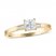 Diamond Engagement Ring 1/2 ct tw Princess/Baguette 14K Yellow Gold