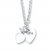 Twin Heart Necklace Sterling Silver 18" Length