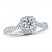 THE LEO Ideal Cut Diamond Engagement Ring 1 ct tw 14K White Gold