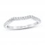 First Light Diamond Wedding Band 1/5 ct tw Round-cut 14K White Gold