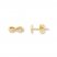 Young Teen Infinity Symbol Earrings 14K Yellow Gold