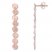 Disc Drop Earrings 14K Rose Gold