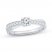 Gender Neutral Diamond Engagement Ring 5/8 ct tw Round-cut 14K White Gold