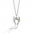 Star Wars Ahsoka Tano Necklace 1/10 ct tw Diamonds Sterling Silver/10K Yellow Gold 18"