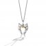 Star Wars Ahsoka Tano Necklace 1/10 ct tw Diamonds Sterling Silver/10K Yellow Gold 18"