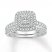 Diamond Bridal Set 3/4 Carat tw Round-cut 14K White Gold
