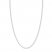 Adjustable 22" Wheat Chain 14K White Gold Appx. 1.02mm